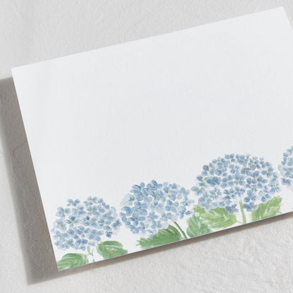 Minted Hydrangea Love Stationery Cards, 10 Count, Blank Cards and Envelopes For Thank You Notes, Invitations & Handwritten Messages, Note Cards & Stationery Set, Gifts for Women, Blue Color Theme