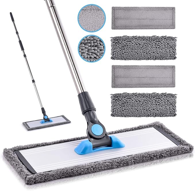 MANGOTIME Microfiber Dust Mop for Hardwood Floors