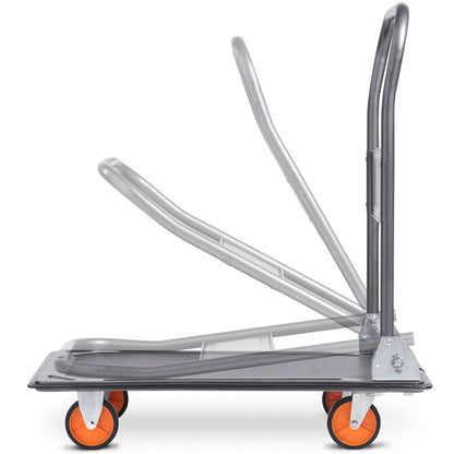 VonHaus Folding Platform Trolley 150kg Capacity - Multi-Functional Heavy Duty Platform Truck on Wheels for Easy Transportation/Heavy Lifting