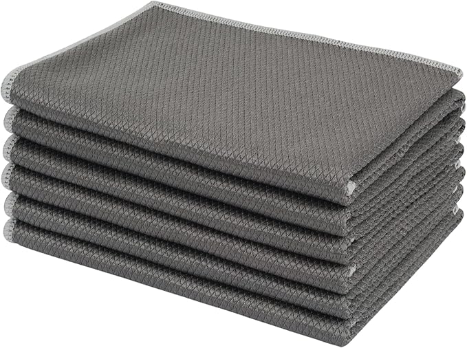 SINLAND Microfiber Glass Cleaning Cloths