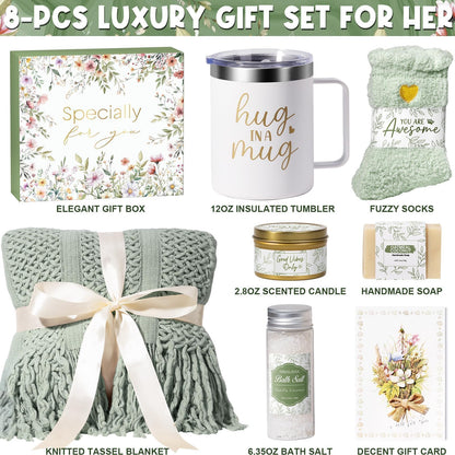 Self Care Gifts for Women Get Well Soon Gifts, Mothers Day Birthday Gifts for Women Care Package, Sympathy Gift Baskets Spa Gifts Thinking of You Inspirational Gifts for Mom Her Sister Grandma Friends
