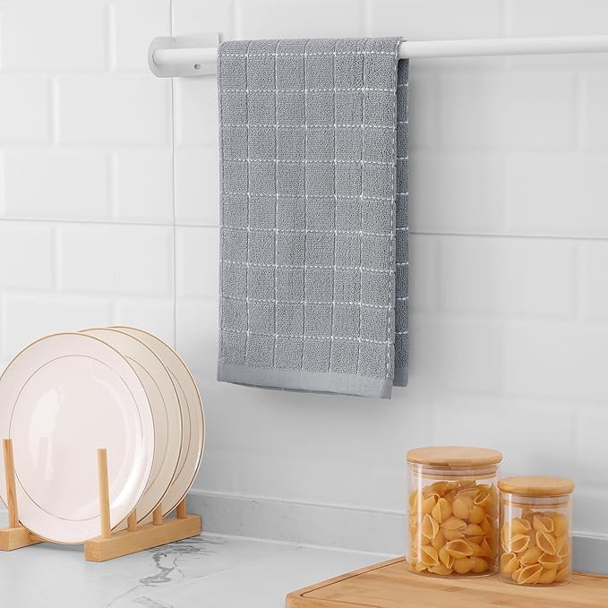 Mordimy 100% Cotton Terry Cloth Kitchen Towels, Super Soft and Absorbent Dish