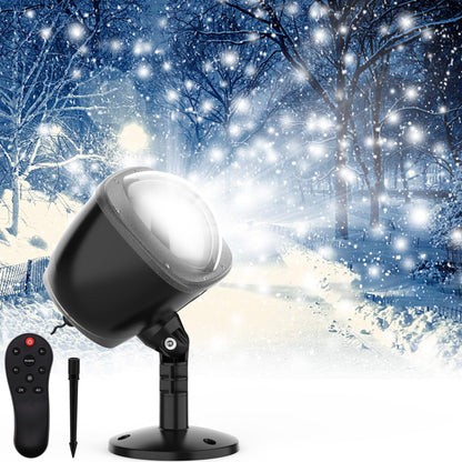 SOMKTN Christmas Snowfall Projector Lights Outdoor,Snow Falling Projector Lamp Dynamic Snow Effect Christmas Dot Decorations Lighting for Xmas House.Garden Yard, Party,Club, Landscape