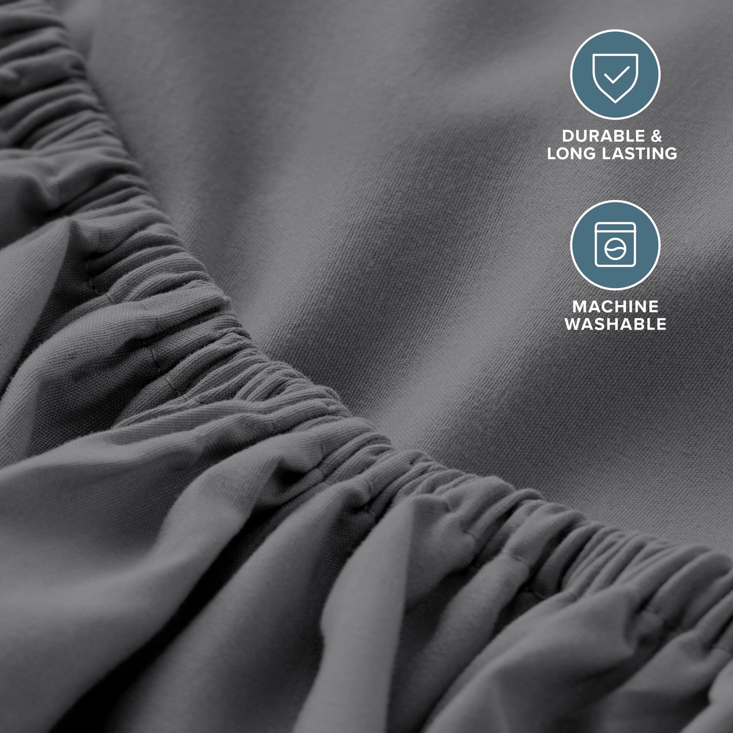 Bare Home 2-Pack Fitted Bottom Sheets Twin XL - Premium 1800 Ultra-Soft Wrinkle Resistant Microfiber - Deep Pocket (Twin XL, Grey)