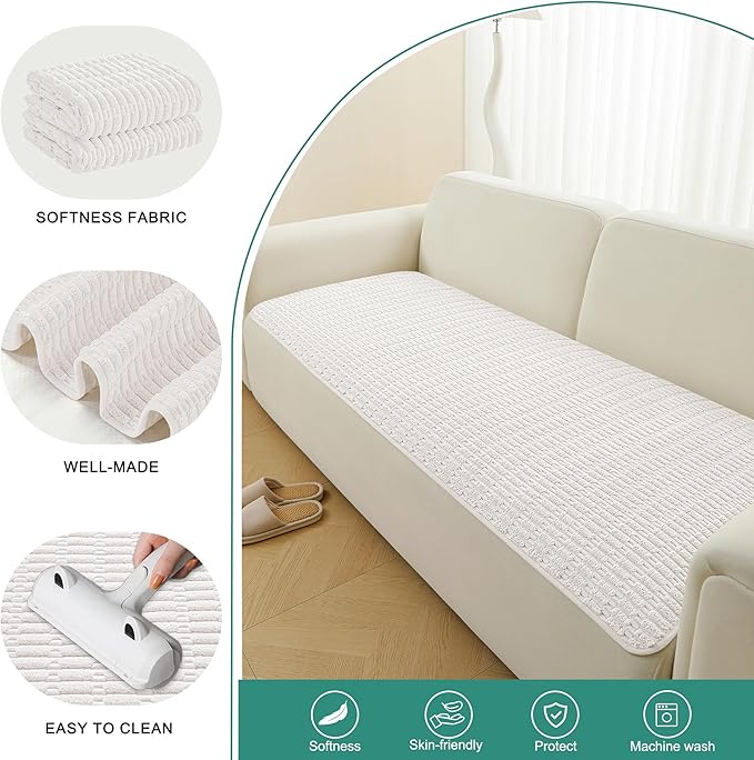 Foxdecor Couch Cover Sofa Covers Washable, Dog Bed Cover Couch Covers