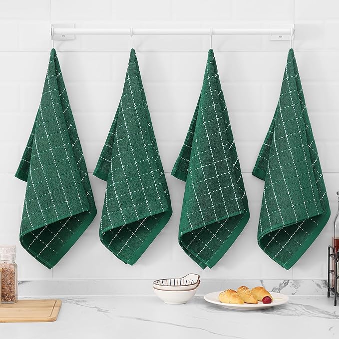 Mordimy 100% Cotton Terry Cloth Kitchen Towels, Super Soft and Absorbent Dish