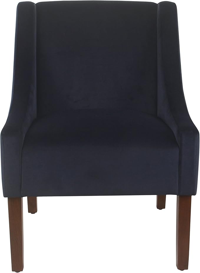 Homepop Home Decor | Upholstered Classic Swoop Arm Accent Chair | Accent Chairs