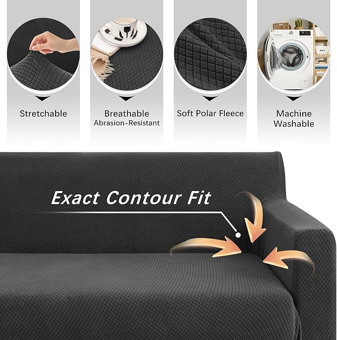 Arfntevss Stretch Sectional Couch Covers L Shaped Corner Sectional Sofa Cover
