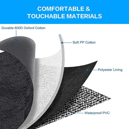Petnice Pet Back Seat Covers, Waterproof Scratch Proof Nonslip Dog Travel Hammock with Seat Anchors for Cars Trucks SUV, Car Boot Liner