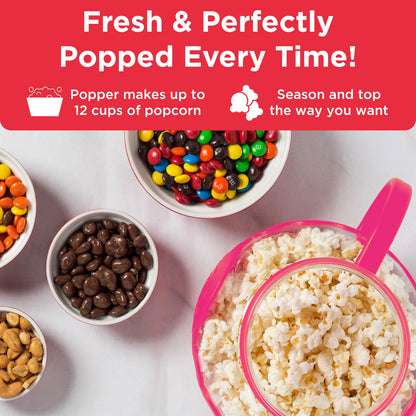 Ecolution Patented Micro-Pop Microwave Popcorn Popper with Temperature Safe Glass, 3-in-1 Lid Measures Kernels and Melts Butter, Made Without BPA, Dishwasher Safe, 3-Quart, Aqua