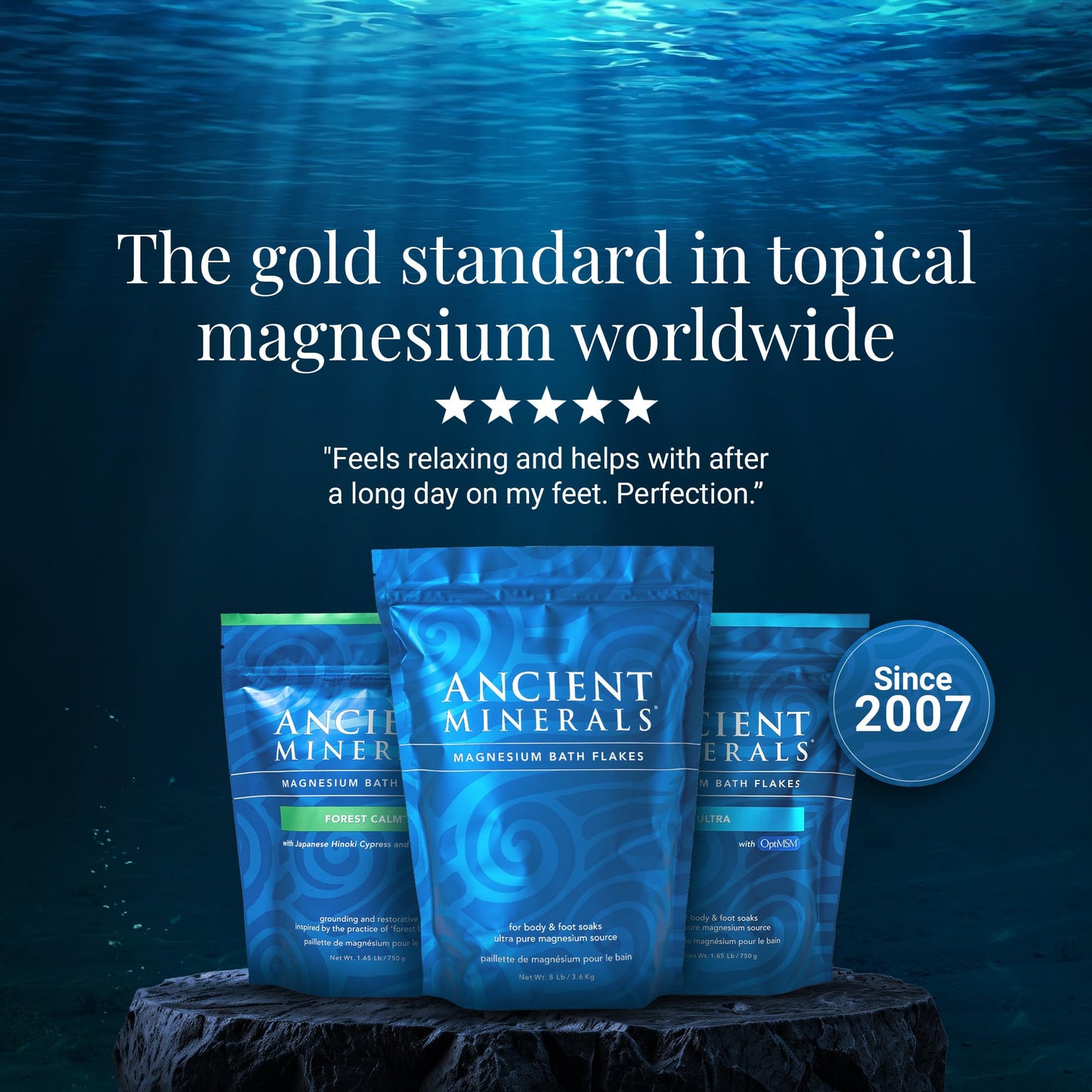 Ancient Minerals Magnesium Chloride Bath Flakes,3.6kg