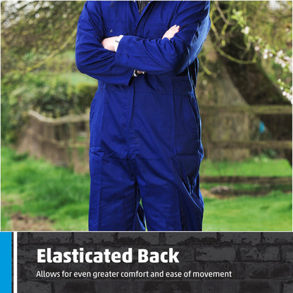 Fort - Workforce Coverall - Coveralls - 210gsm - Studded Pockets - Comfortable Work Suit - Durable Mens Overalls - Work Overalls for Men