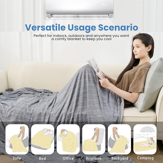 OIGAE Cooling Blanket for Hot Sleepers
