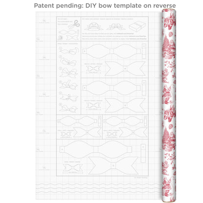 Hallmark Christmas Wrapping Paper Rolls, Holiday Plaid (3-Pack: 120 Sq. Ft. Ttl) Red Toile, Black Buffalo Check, Plaid for Christmas, Birthdays, Weddings, Crafts