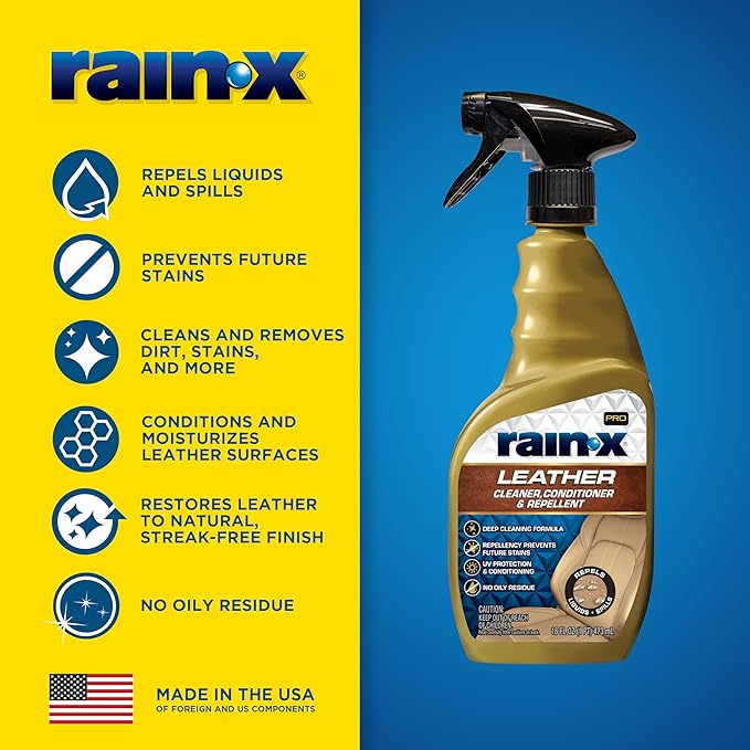 Rain-X 620236SRP Leather Cleaner Conditioner & Repellent