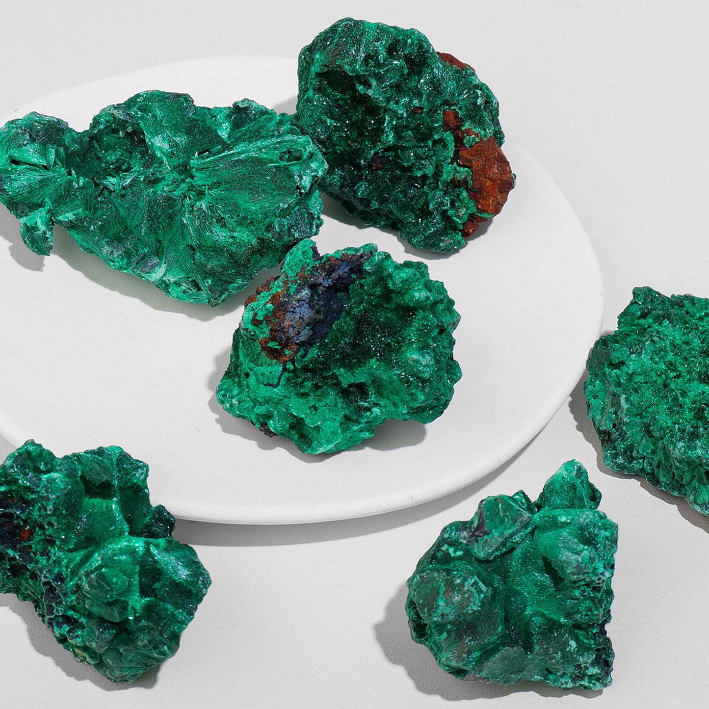 Apengshi 1.2-2'' Malachite Raw Stone Natural Crystal Healing Crystal and Stone Rough Rocks for Fountain Home Garden Decor Meditation