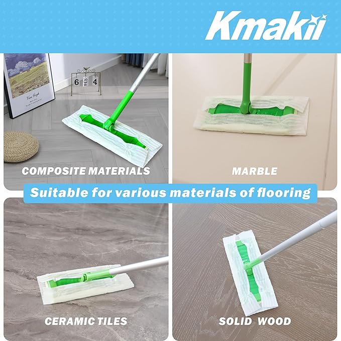 KMAKII Dry Sweeping Cloths Dry Mop Refills