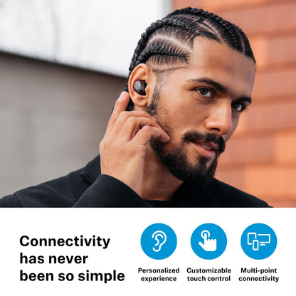 Sennheiser Momentum True Wireless 4 Smart Earbuds with Bluetooth 5.4, Crystal-Clear Sound, Comfortable Design, 30-Hour Battery Life, Adaptive ANC, LE Audio and Auracast - Black Graphite