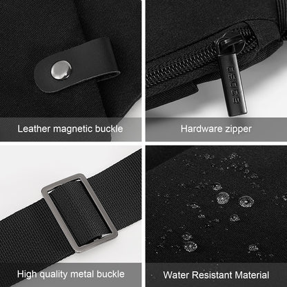 OSOCE Anti Theft Travel Bag, Mens Sling Chest Bag, Crossbody Multi Pockets Shoulder Bag Waterproof Bags Cover Pack Casual Cycling Hiking for Men Women