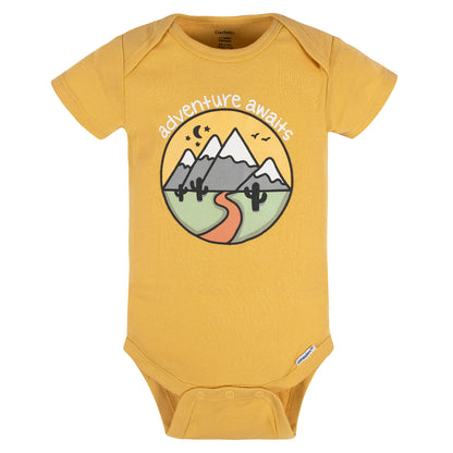 Gerber Baby 8-Pack Short Sleeve Onesies Bodysuits, Southwest, 3-6 Months