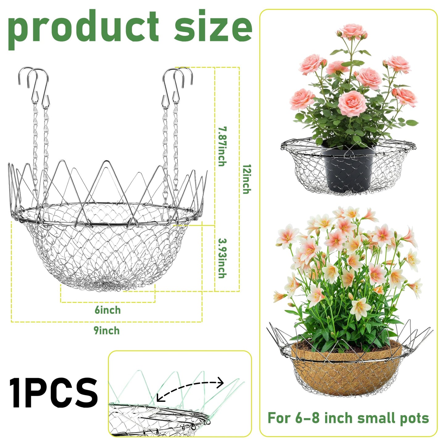 UCandy Adjustable Planter Insert for Pots Any Height,Plant Risers for Inside Pots,Fits The TOP Opening of The Flower Pot Opening 12-18" Wide,Wedding & Party Decor