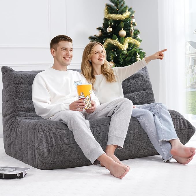 Bean Bag Loveseat Chair Big Sofa Beanbag Chair