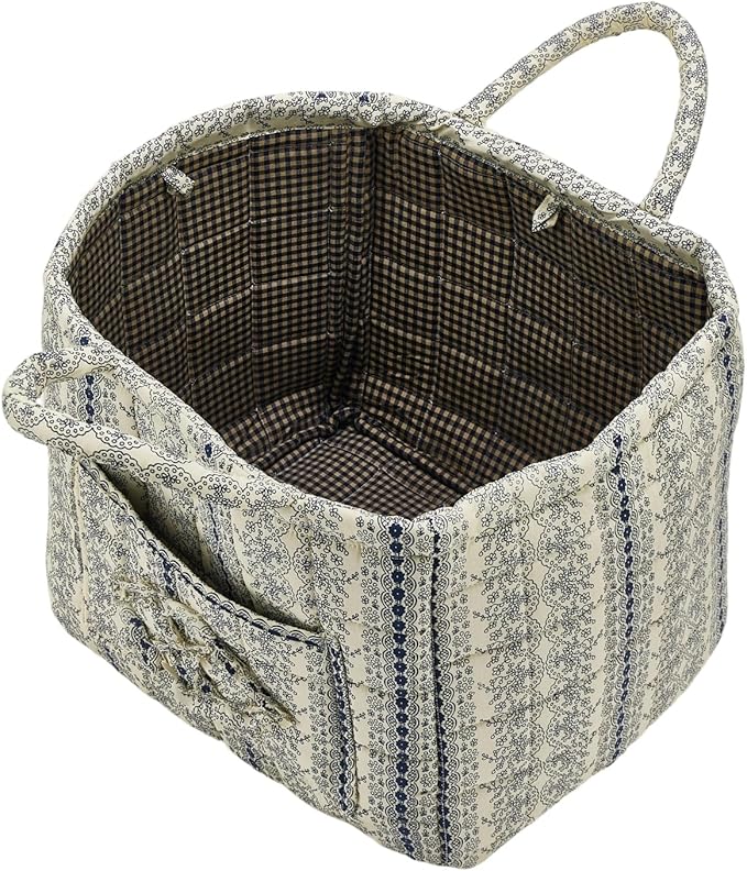 Quilted Fabric Storage Basket
