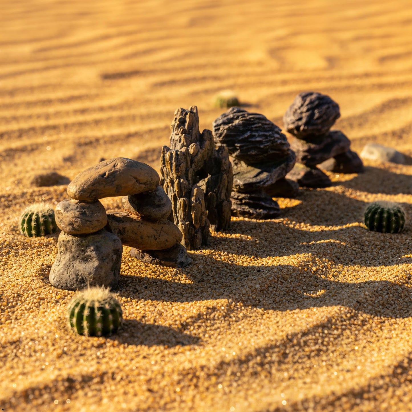 Kai Dream 6 Pcs Diorama Rocks Fake Rock Miniature Stone Rock Statue for Diorama Supplies Micro Train Landscape Railway Sand Table Miniature Models Fairy Garden Accessories