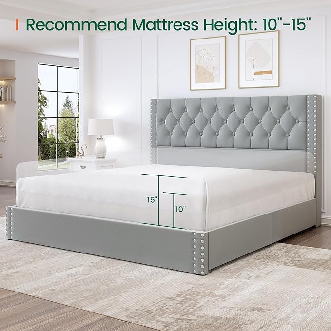 LARMACE King Size Bed Frame