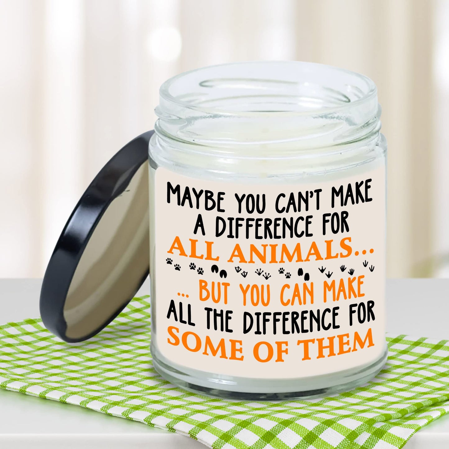 MEDROC Veterinary Candle Make Difference for Animals Gift for Vet Coworker Friend, Birthday Christmas Vet Week Gift Vet Tech Veterinarian Assistant Vet Student Graduation Home Decor