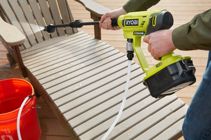 RYOBI RY18PW22A-0 18V One Cordless 22bar Power Washer (Bare Tool), 18 V, Lime