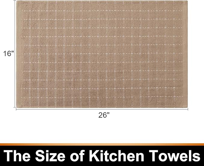 Mordimy 100% Cotton Terry Cloth Kitchen Towels, Super Soft and Absorbent Dish