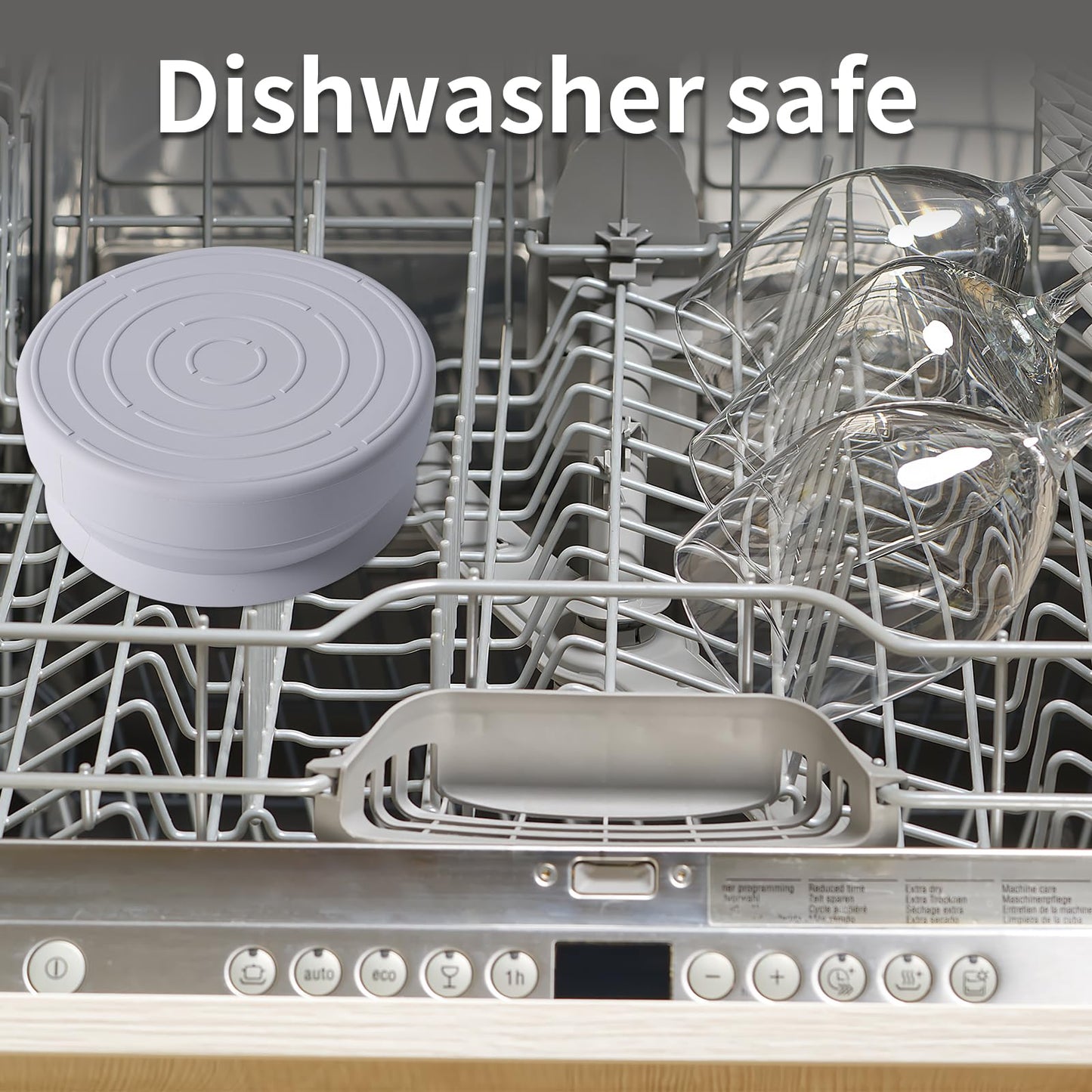 SLSON Spill Proof Dog Water Bowl for Cars,Collapsible No Splash Dog Travel Bowls Integrated Molding Portable Pet Bowl for Vehicle Road Trip Truck,RV,SUV,Boat Accessories (Cold Grey)