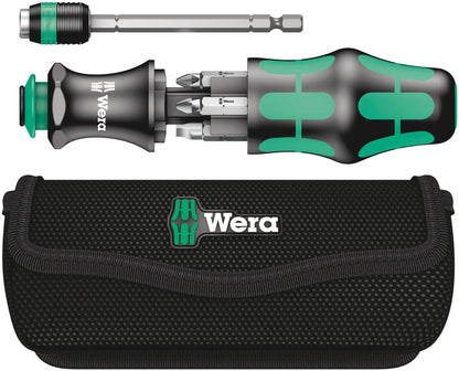 Wera Tool-Check Plus Mini Bit Ratchet, Socket, Screwdriver & Bit Set, 39pc, 05056490001 & Compact Tool Set "Kraftform 20" with Pouch, SL/PH/PZ, 7 Pieces