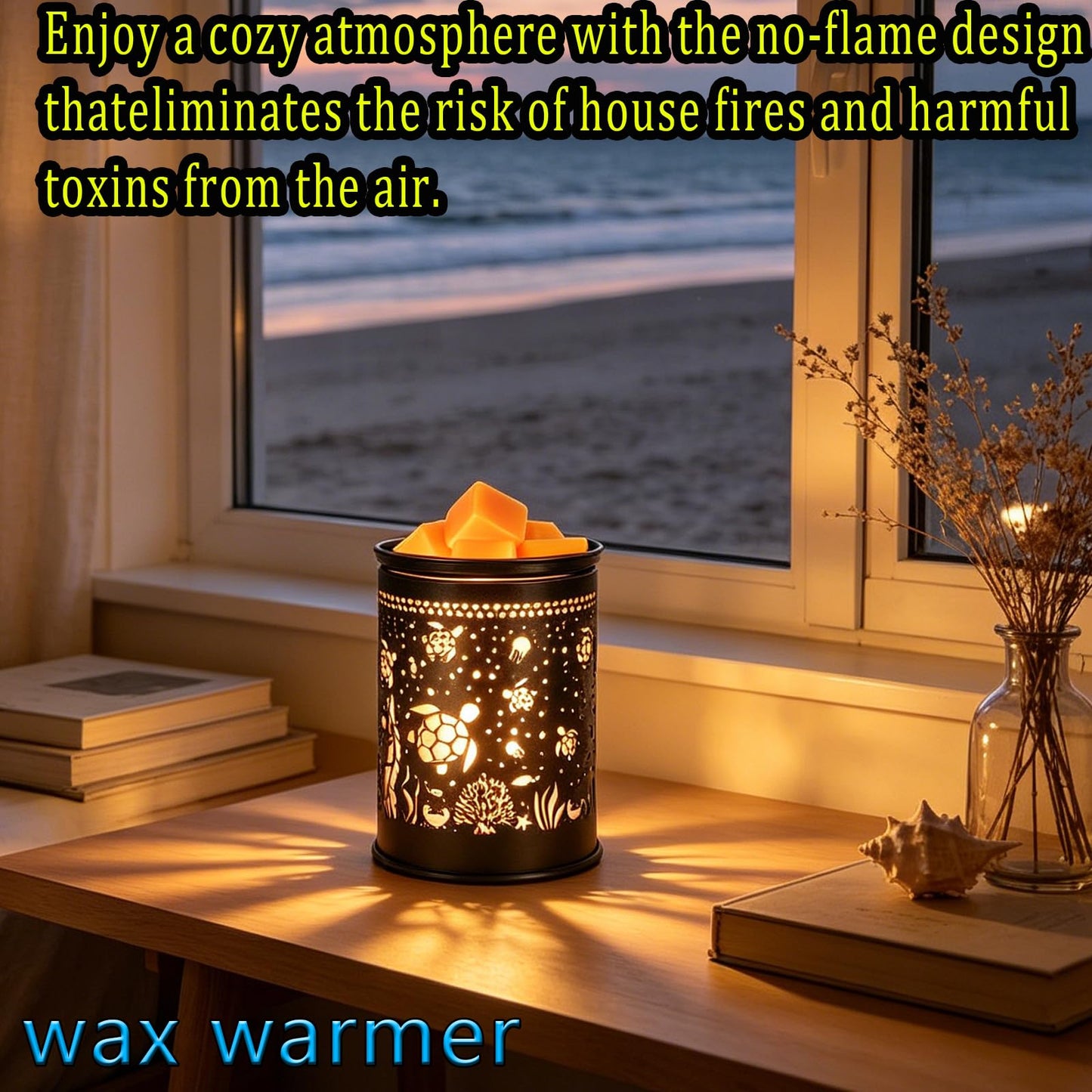 Wax Warmer for Scented Wax melt Warmer Wax Melter for Candle Making lamp Candle Warmer Plate Oil Burner for Home Decor and Gifts for Holiday(Sea Turtle)