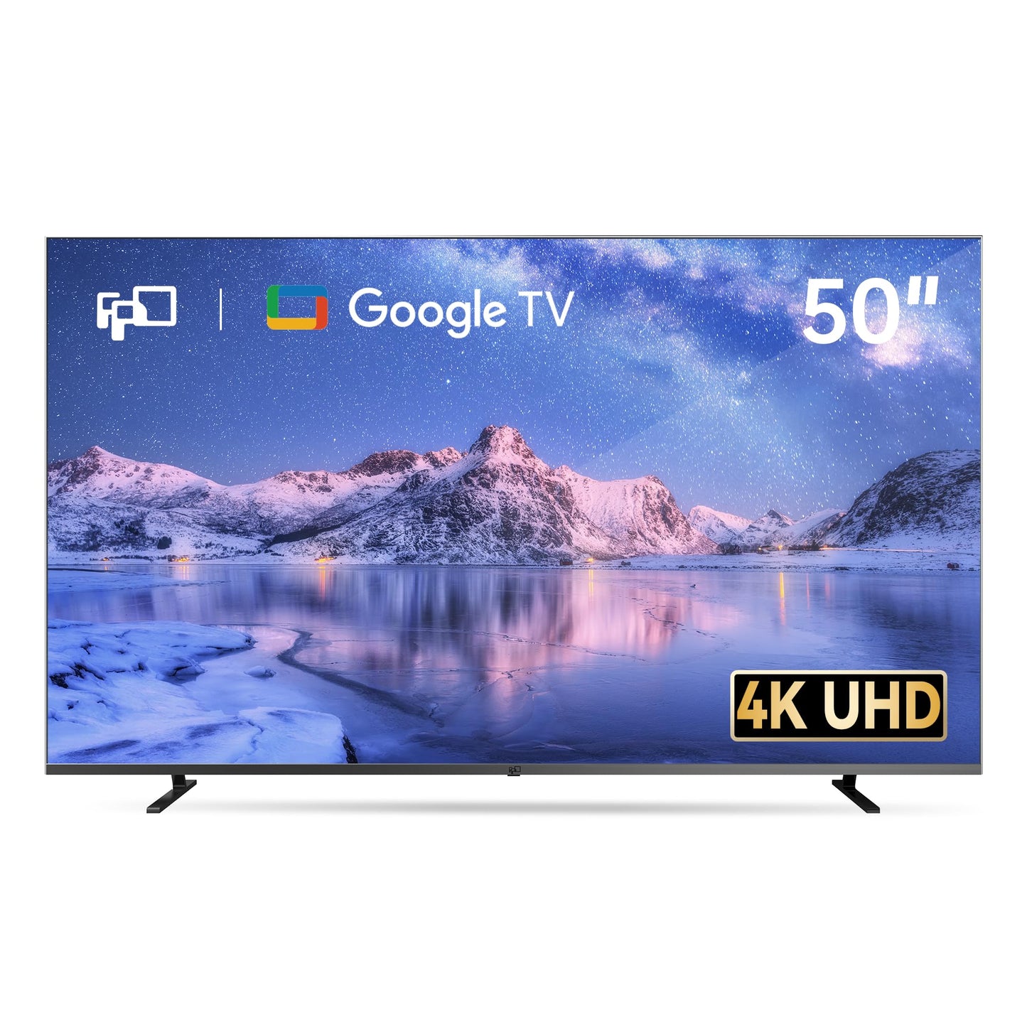 FPD 65 Inch Smart TV, 4K LED Google TV with Google Play Built-in Google Cast, HDR 10, Compatible with Dolby Atmos & Vision MEMC, Voice Assistant Remote, UHD Flat Screen Television (CG65-C3,2024)