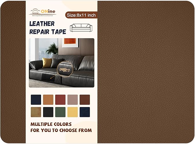 ONine Leather Repair Patch, Self-Adhesive Couch Patch, Car Seats Backpack