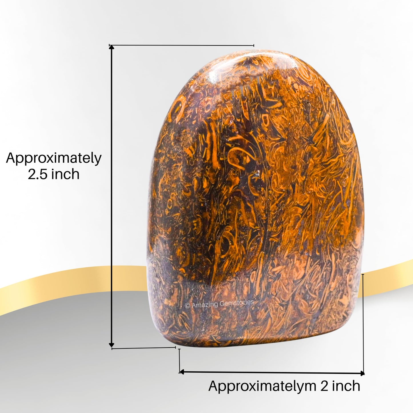 Amazing Gemstone Mariyam Jasper Crystal Standing Palm Stone - Large Mariyam Jasper Palm Stones & Crystals, A++ Grade Gemstones & Crystals - Healing Crystals & Healing Stones Office Home Decor Gifts