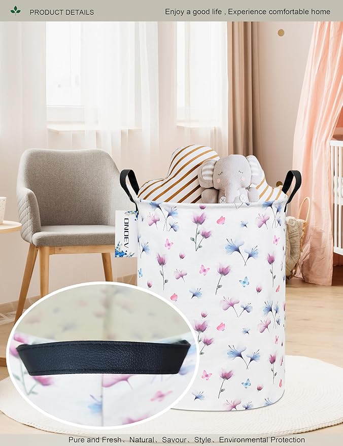 Round waterproof laundry basket, laundry Hampers