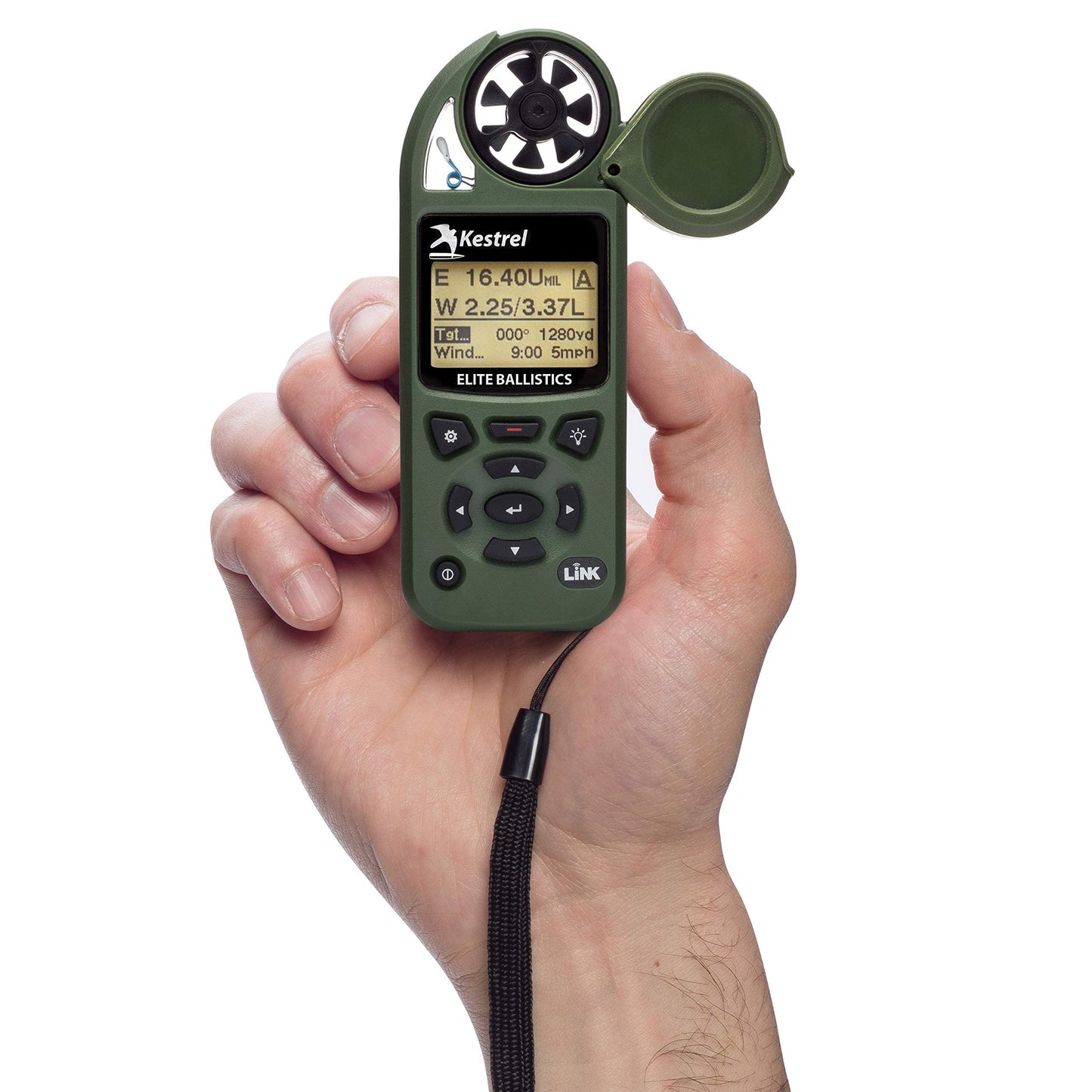 Kestrel Ballistics Elite Weather Meter with Applied Ballistics and Bluetooth Link, Olive Drab