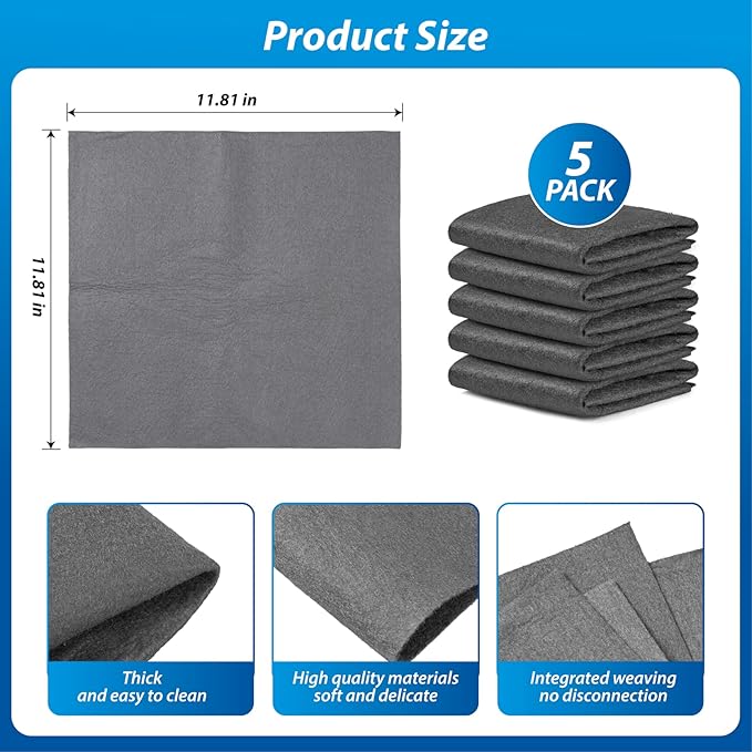 Thickened Magic Cleaning Cloth for Glass, Cleaning Rags Wipes for Windows