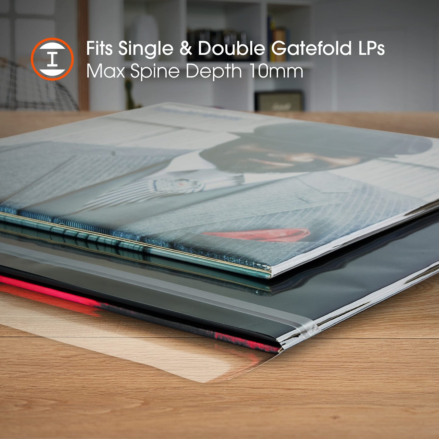 Clarity 12" Super Clear Gatefold Resealable Outer Vinyl Record & LP Blake Sleeves Covers (Pack of 50)