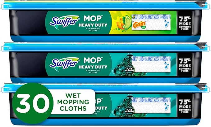 Swiffer Heavy Duty Mop Wet Multi-Surface Cloth Refills