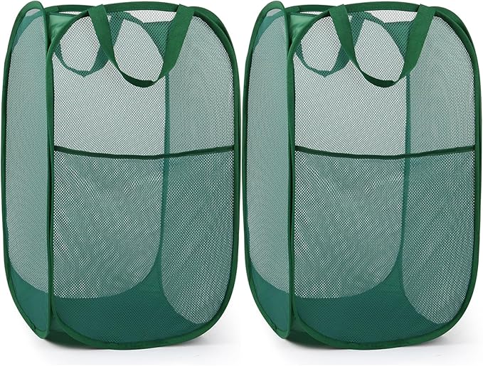 2 Pack Durable Collapsible Laundry Baskets