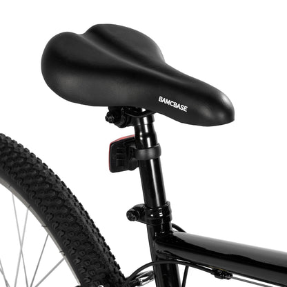 HH HILAND 27 Inch Mountain Bike, Mens Womens MTB with 18 Speeds, High-Tensile Steel Frame, V Brake, Hardtail Bicycle for Adults Black