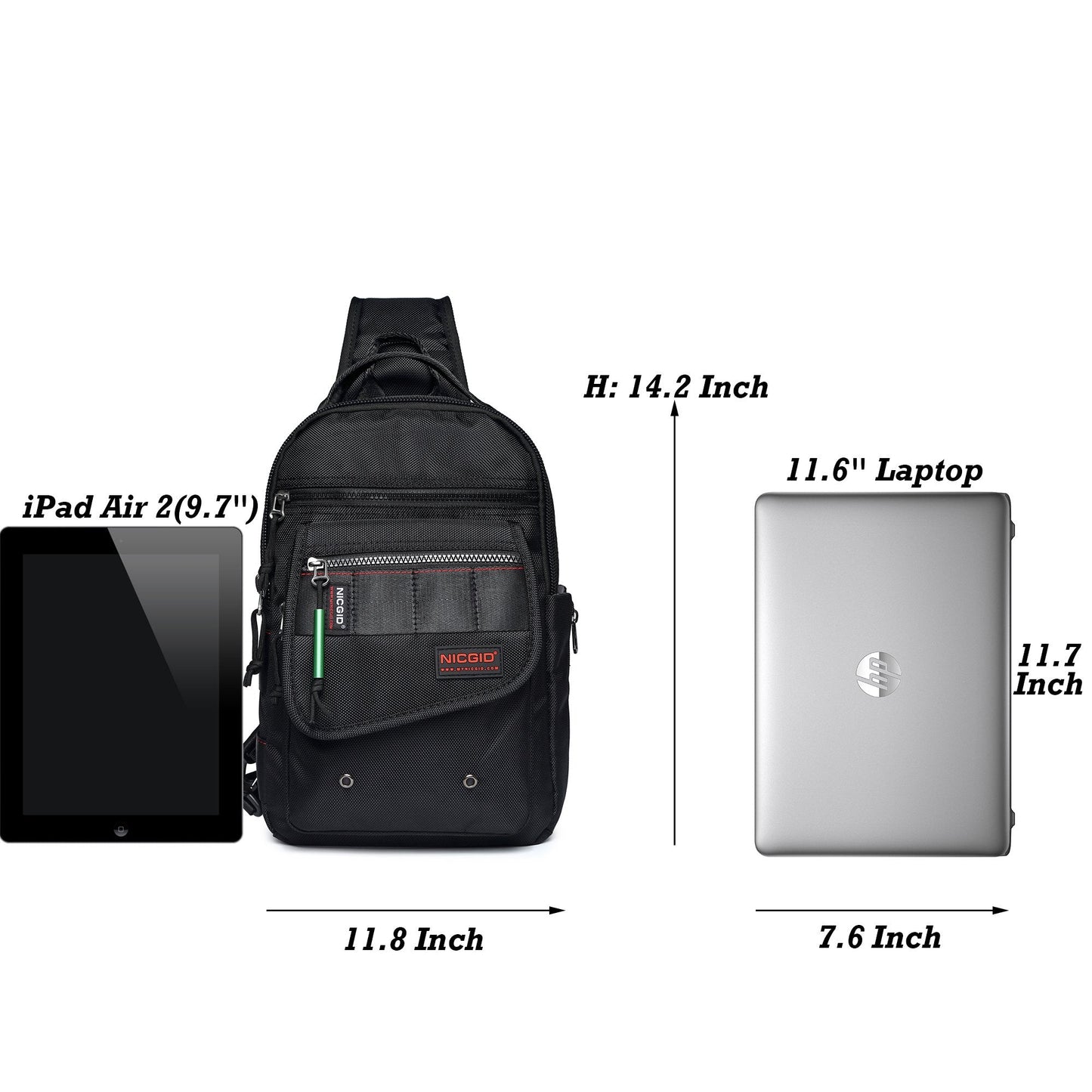 Sling Bags, Chest Shoulder Backpacks Crossbody Purse Outdoor Chest Bag Travel Backpack for Men Women Hiking Camping Cycling