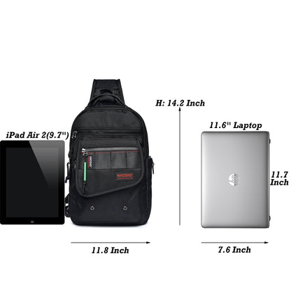 Sling Bags, Chest Shoulder Backpacks Crossbody Purse Outdoor Chest Bag Travel Backpack for Men Women Hiking Camping Cycling