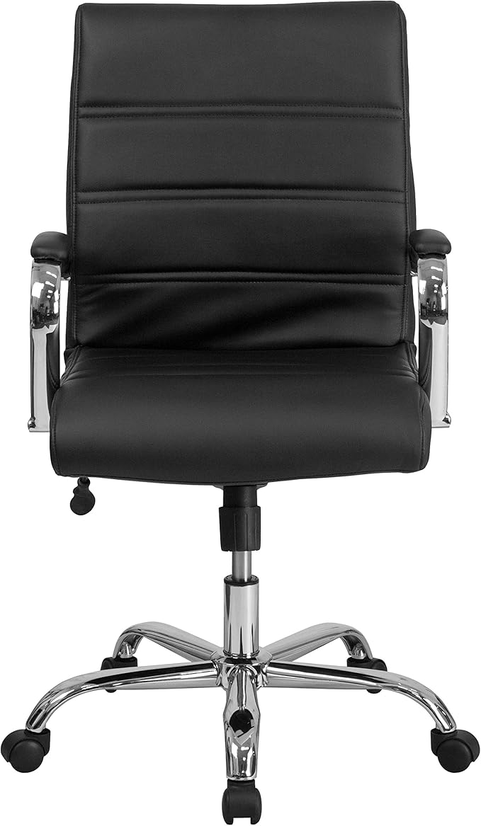 Flash Furniture Whitney Mid-Back Swivel LeatherSoft Desk Chair