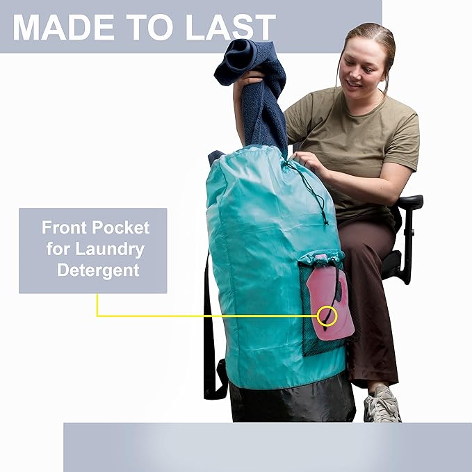 Turquoise Laundry Backpack