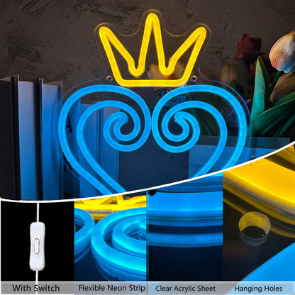 manimo Ocean World Porthole Neon Lights, LED Under Sea Porthole Neon Signs for Wall Decor,USB Night Light for Game Room Bedroom Birthday Wedding Party Gifts(13.3 * 13.3in)